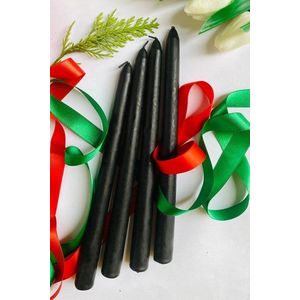 Candle Set (4 Pieces) Premium Christmas 4 - Black obraz