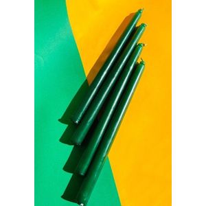 Candle Set (4 Pieces) Premium Christmas - Green obraz