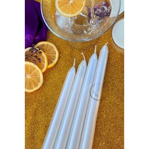 Candle Set (4 Pieces) Premium 4 - White obraz