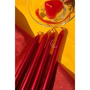Candle Set (4 Pieces) Premium 4 - Red obraz