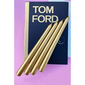 Candle Set (4 Pieces) Premium 4 - Gold obraz