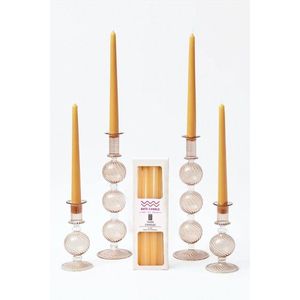 Candle Set (4 Pieces) Pastel 4 - Orange obraz