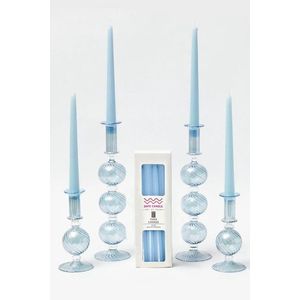 Candle Set (4 Pieces) Pastel 4 - Blue obraz