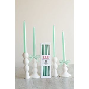 Candle Set (4 Pieces) Neon 4 - Green v2 obraz