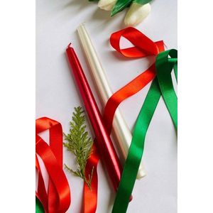 Sada svíček (2 kusy) Premium Christmas 2 - White, Red obraz