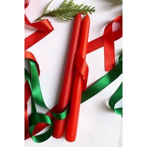 Sada svíček (2 kusy) Premium Christmas 2 - Red obraz