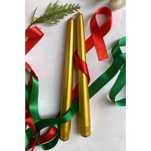 Sada svíček (2 kusy) Premium Christmas 2 - Gold obraz