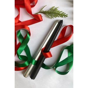 Sada svíček (2 kusy) Premium Christmas 2 - Black, Silver obraz