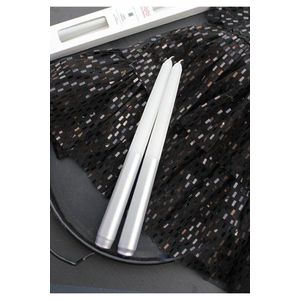 Sada svíček (2 kusy) Cizgili Sedefli 2 - Silver obraz