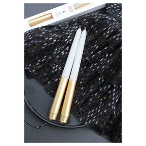 Sada svíček (2 kusy) Cizgili Sedefli 2 - Gold obraz