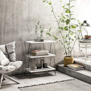 Odkládací stolek / Příruční stolek Lazandos - White obraz