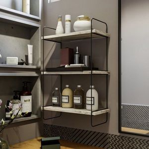 Nástěnná police Pulalis - White Marble obraz