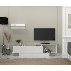 TV stěna / Sestava pod TV Asos - White obraz