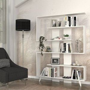 Knihovna Rain - White obraz