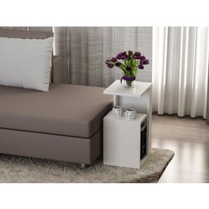 Odkládací stolek / Příruční stolek Sister - White obraz