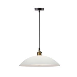 Závěsná lampa Dexter 3, měděná, 1x60W, E27, bílé stínidlo obraz