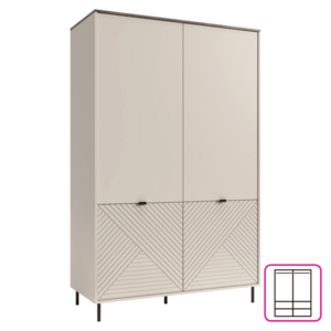 Šatní skříň EYCO 4D Tempo Kondela obraz