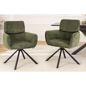 Otočné jídelní křeslo VENVET 2 ks Dekorhome obraz