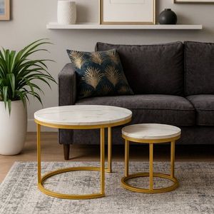 Konferenční stolek DAMON 2 ks Tempo Kondela obraz