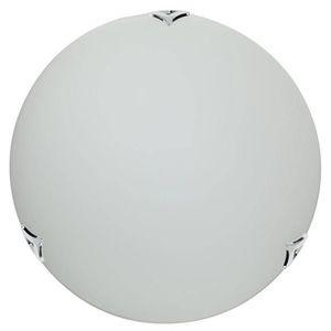 Skleněná stropní lampa chrom/satén 30cm Sara obraz