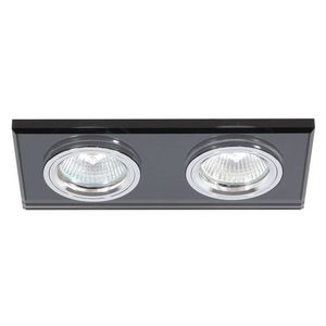 Dvojité stropní svítidlo, černé sklo, obdélníkové, SS-21 obraz