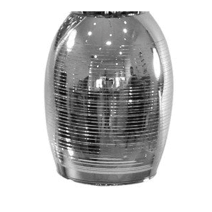 Chromové skleněné stínidlo pro lampu Marina s E27 obraz