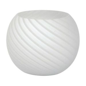 Bílé pruhované skleněné stínidlo E14 pro lampu Turno obraz