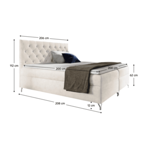 Boxspringová postel GUINEVRA 3 Tempo Kondela obraz