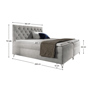 Boxspringová postel GUINEVRA 1 Tempo Kondela obraz