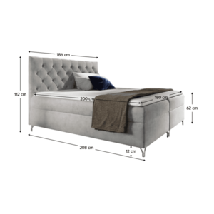 Boxspringová postel GUINEVRA 1 Tempo Kondela obraz
