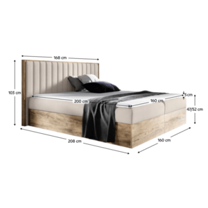 Boxspringová postel SUSAN 4 Tempo Kondela obraz