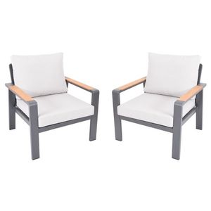 Zahradní křeslo 2 ks ROTTERDAM DUO Rojaplast obraz