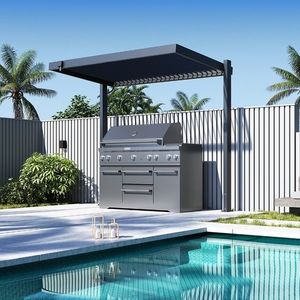Přístřešek na gril s otevírací střechou Rojaplast obraz
