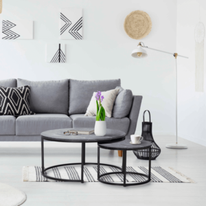 Konferenční stolek 2 ks CIRKO Tempo Kondela obraz