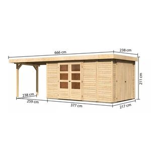 Dřevěný zahradní domek RETOLA 6 Lanitplast obraz