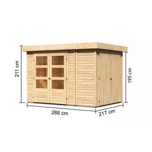 Dřevěný zahradní domek RETOLA 2 Lanitplast obraz