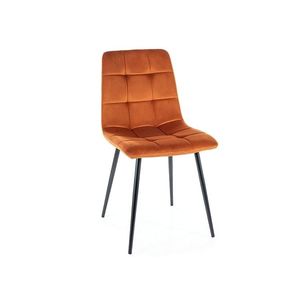 Jídelní židle MILA VELVET černá Signal obraz