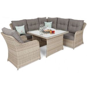 Zahradní rohová souprava polyratan obraz