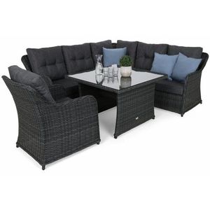 Zahradní rohová souprava polyratan obraz