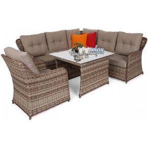 Zahradní rohová souprava polyratan obraz