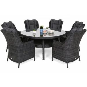 Zahradní jídelní set kulatý 6+1 obraz