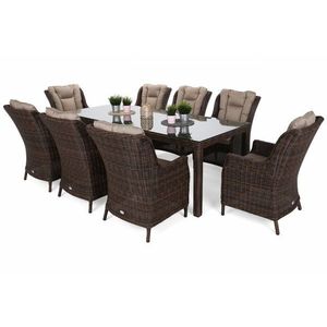 Zahradní jídelní set 8+1 polyratan obraz