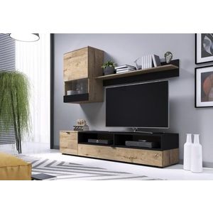 dub sonoma / černý mat obraz