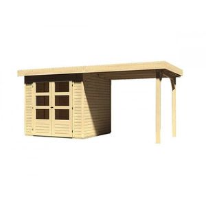 Dřevěný zahradní domek ASKOLA 2 s přístavkem 240 Lanitplast obraz