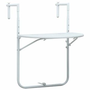 Závěsný stůl na balkon plast s ratanovým vzhledem Dekorhome obraz