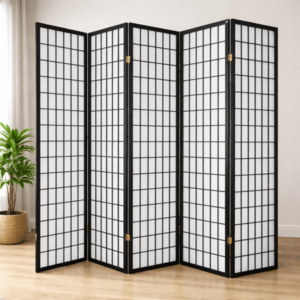 Paraván japonský 5dílný SC01-5 NAT Dekorhome obraz