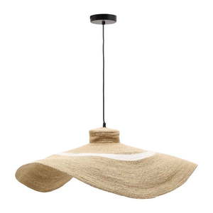 Závěsné svítidlo v přírodní barvě se stínidlem z mořské trávy ø 90 cm Albenya – Kave Home obraz