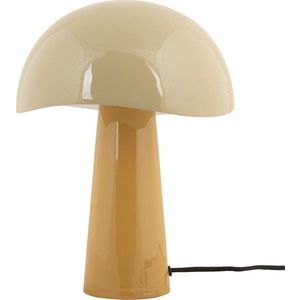 Okrově žlutá stolní lampa s kovovým stínidlem (výška 33 cm) Grato – Leitmotiv obraz