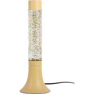 Světle žlutá stolní lampa se skleněným stínidlem (výška 37, 5 cm) Astro Glittler – Leitmotiv obraz