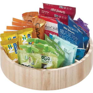 Otočný dřevěný organizér na kořenky Merry-go-round – iDesign/The Home Edit obraz